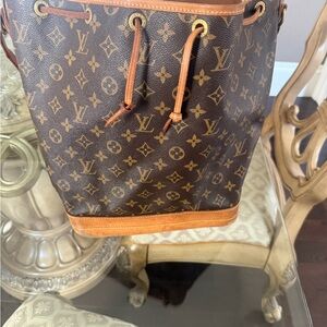 Louis Vuitton NOE Monogram Canvas Drawstring Shoulder Bag - Brown/Tan